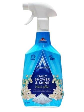 Astonish Angielski Spray Daily Shower Wegan do Czyszczenia Prysznica White Lilies 750ml
